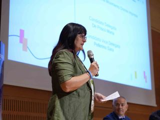 Alcuni momenti dall'assemblea di zona tenuta in Sala Fenoglio