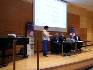 Alcuni momenti dall'assemblea di zona tenuta in Sala Fenoglio