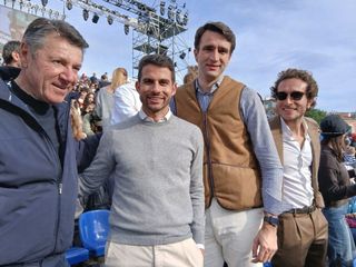 Da destra Tonello, Danna, Terreno ed Estrosi