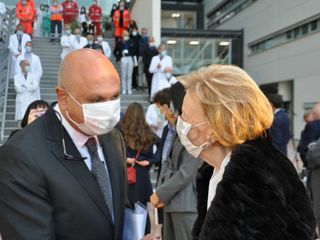 Con Luciano Scalise, direttore della Fondazione Ospedale