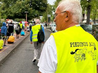 Piedibus, primo giorno di scuola