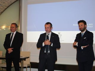 Alcuni momenti dell'evento di presentazione di prodotti tipici regionali a Roma