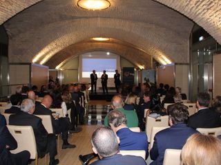 Alcuni momenti dell'evento di presentazione di prodotti tipici regionali a Roma