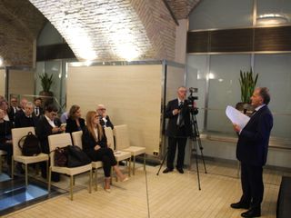 Alcuni momenti dell'evento di presentazione di prodotti tipici regionali a Roma