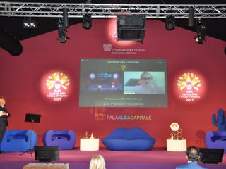 Il saluto del giornalista Luigi Pardo, in videocollegamento