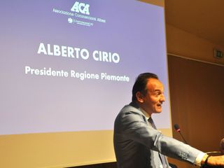 Il governatore piemontese Alberto Cirio