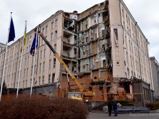 L'Alfavito Hotel dopo il bombardamento del 31 dicembre 2022