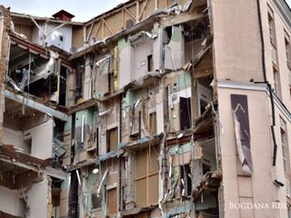 L'Alfavito Hotel dopo il bombardamento del 31 dicembre 2022