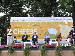 La presentazione di Cheese 2021 tenuta ieri ai Giardini della Rocca