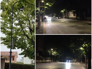 Nuove lampade a Led in viale Rimembranze