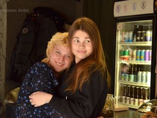 Daryna con la collega Anya Snitkina