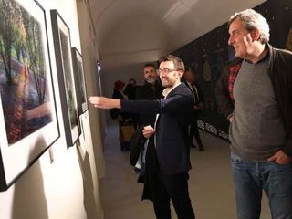 Mario Calabresi in visita al Mudet con Emanuele Bolla