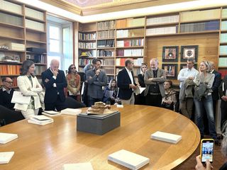 Alcuni interventi della serata di presentazione dell'esposizione al Castello di Perno