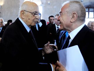 Gianni Letta con l'ex Presidente della Repubblica Giorgio Napolitano Gianni Letta con l'ex Presidente della Repubblica Giorgio Napolitano