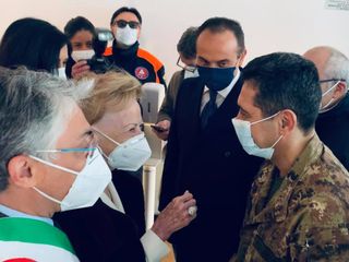 Col generale Francesco Paolo Figliuolo, ospite alla Fondazione Ferrero