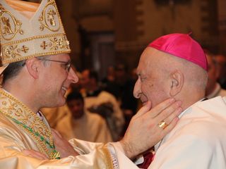 Monsignor Marco Mellino e Monsignor Sebastiano Dho (foto di Davide Saglietti)