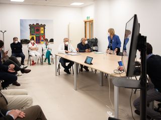 Alcuni momenti dell'incontro di presentazione (Foto Barbara Guazzone)