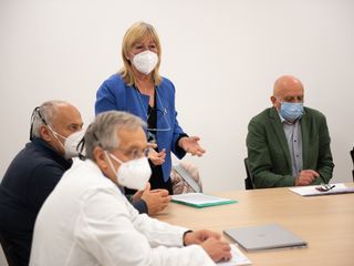 Alcuni momenti dell'incontro di presentazione (Foto Barbara Guazzone)