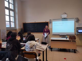 Grady Thomas tiene lezione al liceo artistico Gallizio Grady Thomas tiene lezione al liceo artistico Gallizio