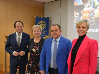 Da sinistra Cesare Girello, Piera Arata, Roberto Buongarzone e Carlotta Boffa