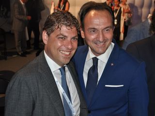 Il "padrone di casa" Giuseppe Miroglio insieme al governatore Alberto Cirio