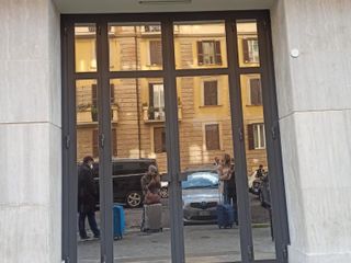 L'ingresso del Teatro delle Vittorie a Roma dove c'è lo studio de "I soliti ignoti"