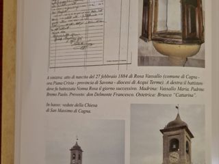 Atto di nascita della nonna Rosa Margherita Vassallo, nata nel 1884 a San Massimo di Cagna, a Crixia in Valle Uzzone.