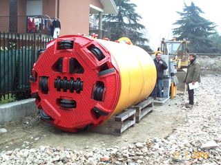 Un esempio della trivella che opererà per la regimazione del rio Misureto