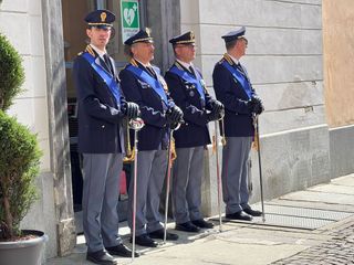 Alcuni momenti della cerimonia tenuta al Teatro Toselli di Cuneo