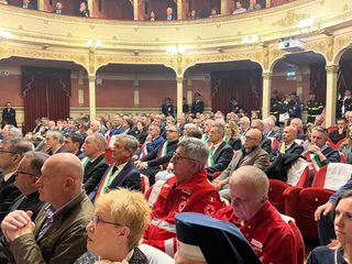 Alcuni momenti della cerimonia tenuta al Teatro Toselli di Cuneo