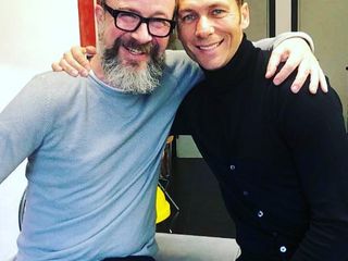 Masini con l'ex calciatore Sandro Cois
