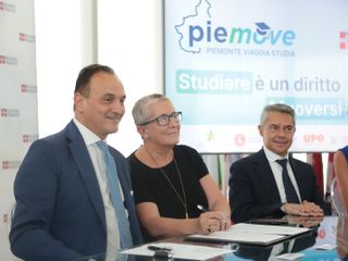 Il governatore Cirio con la sindaca cuneese Patrizia Manassero