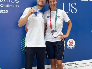 Francesca Montù e Federico Martino ai  World Acquatics Master Championship di Singapore
