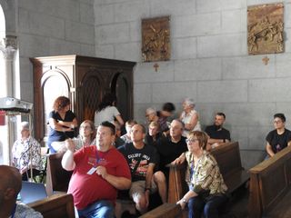 Alcuni momenti comunitari dei tre giorni di festa e volontariato a Cinzano