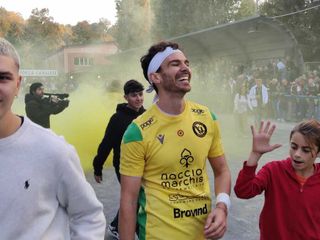 Massimo Vacchetto felice per la vittoria di Cortemilia