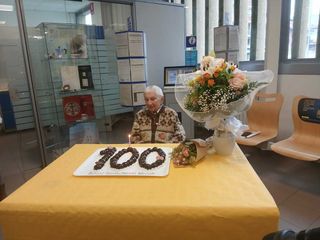 aluzzo, Ufficio Postale festeggiati i 100 anni di Bruna Andreis, già direttrice della Filiale aluzzo, Ufficio Postale festeggiati i 100 anni di Bruna Andreis, già direttrice della Filiale