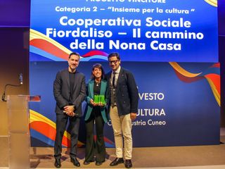 Axel Iberti premia il progetto della cooperativa Fiordaliso