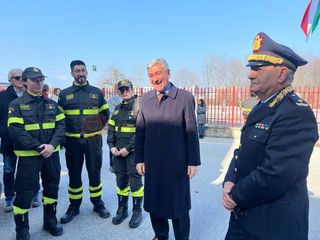 Nella galleria fotografica alcuni momenti della cerimonia in corso presso il Comando provinciale dei Vigili del Fuoco