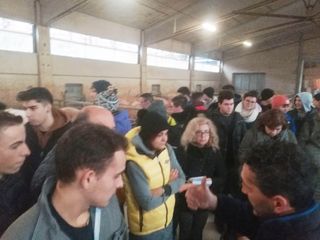 Un momento della visita Un momento della visita