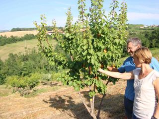 Fabio nella zona della piscina