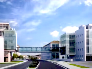 La futura passerella in un rendering progettuale, vista da ovest