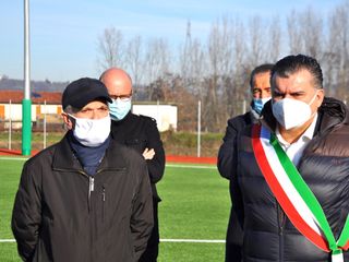 Da sinistra il presidente del San Cassiano Michele Canale e Daniele Sobrero