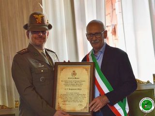 Cittadinanza onoraria al Secondo Reggimento Alpini dal Comune di Busca