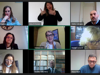 Un momento del webinar realizzato da Confindustria Cuneo