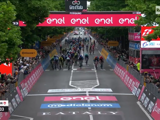 L'arrivo nelle immagini della Rai