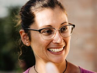 Nella fotogallery di Barbara Guazzone Jessica Riviera e la cavalla Fatima al loro passaggio a Cascina Carlotta