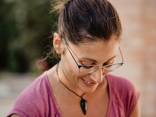Nella fotogallery di Barbara Guazzone Jessica Riviera e la cavalla Fatima al loro passaggio a Cascina Carlotta