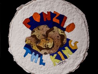 L'opera di Nespolo, presente tra i cimeli nel "Museo del Tartufo-Galleria dei Ricordi" di via Vittorio Emanuele II 26 L'opera di Nespolo, presente tra i cimeli nel "Museo del Tartufo-Galleria dei Ricordi" di via Vittorio Emanuele II 26