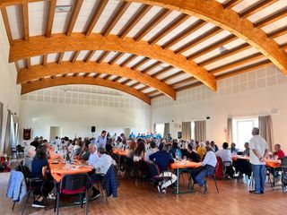 Il pranzo comunitario nella giornata di festa