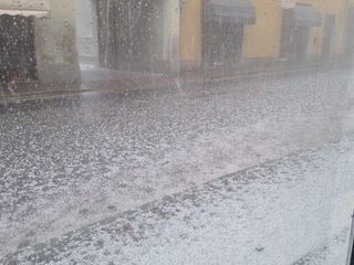 La grandine ad Alba